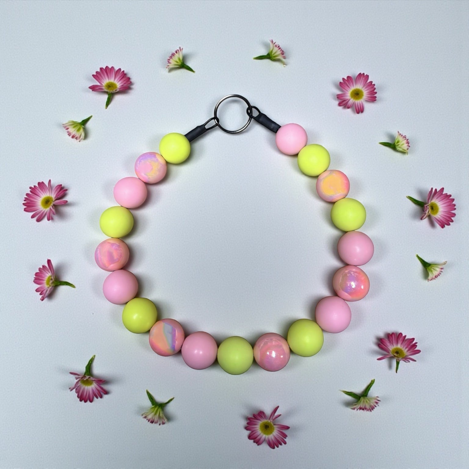 Pink & Green Iridescent