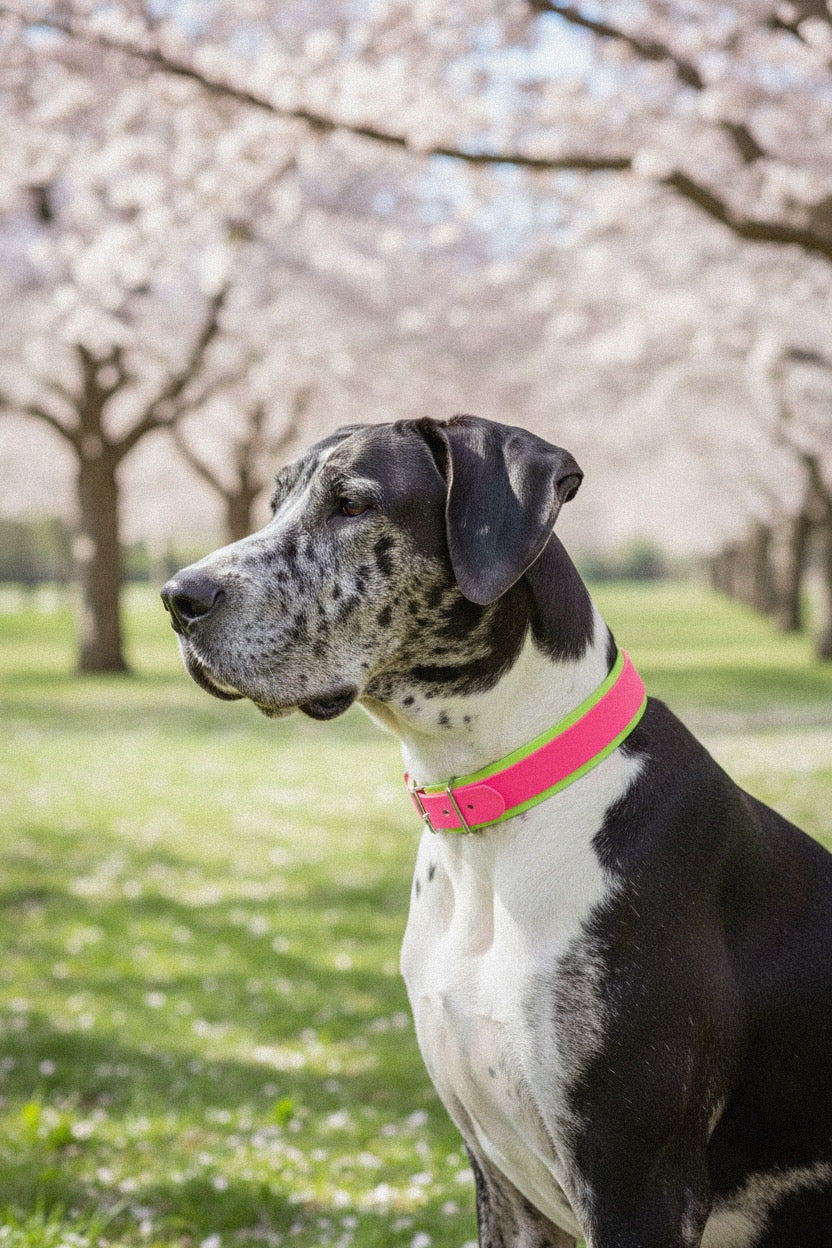 Hot Pink & Lime Green Biothane