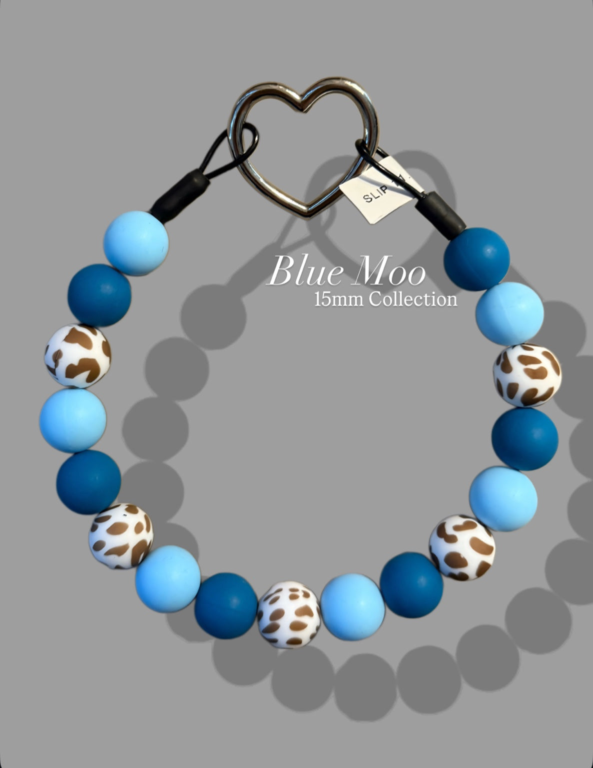 Blue Moo - 15mm Beads
