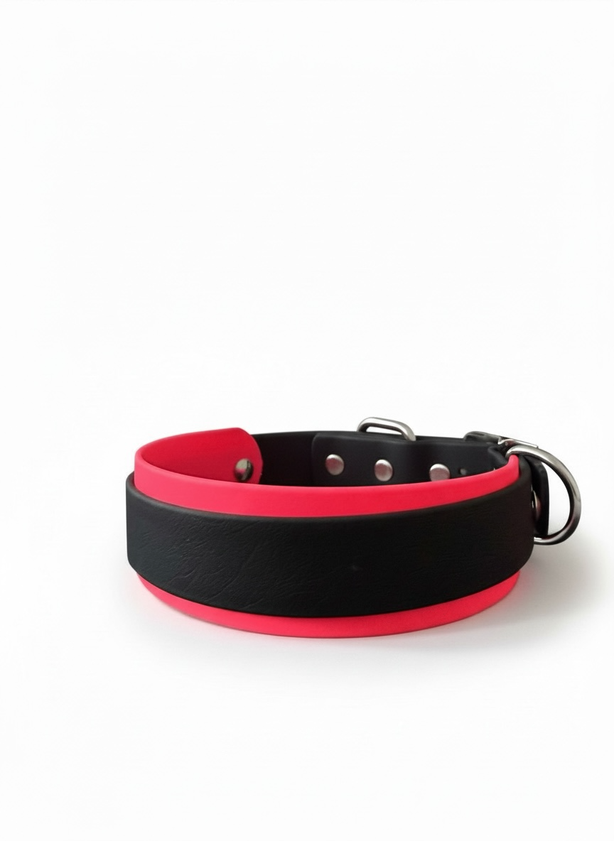 Hot Pink & Black Biothane