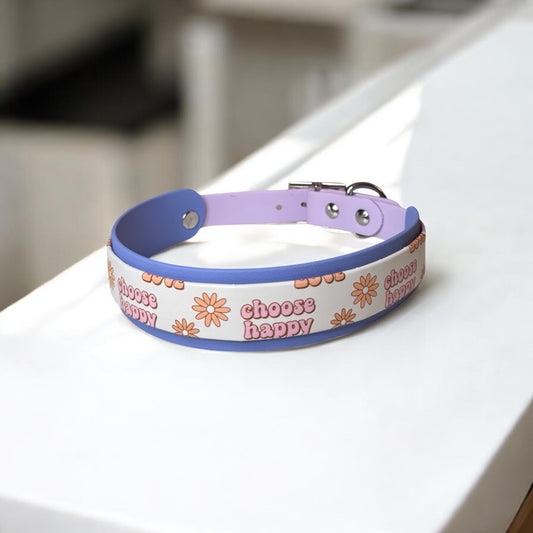 Choose Happy Biothane Collar