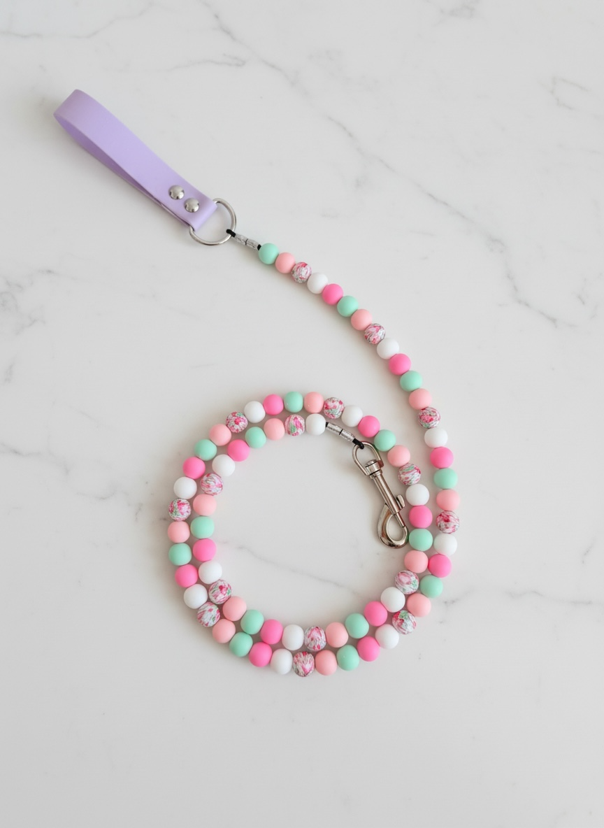 Floral Coral Leash