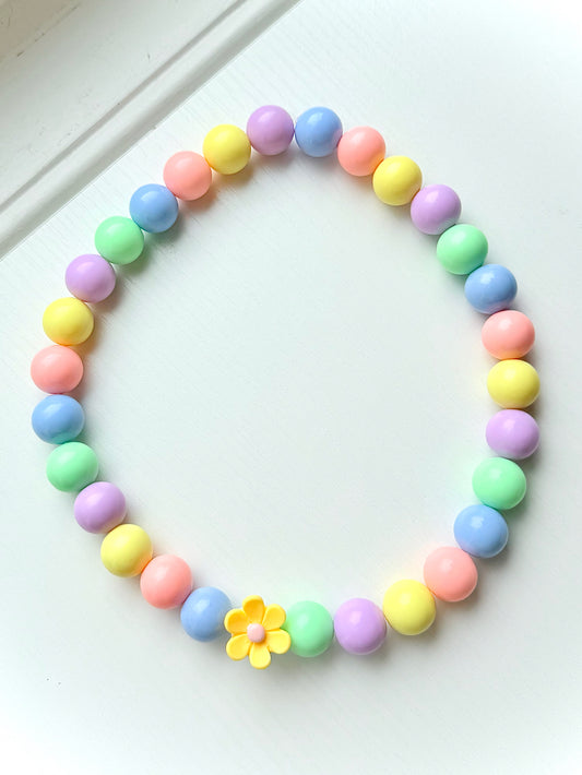 pastel rainbow necklace