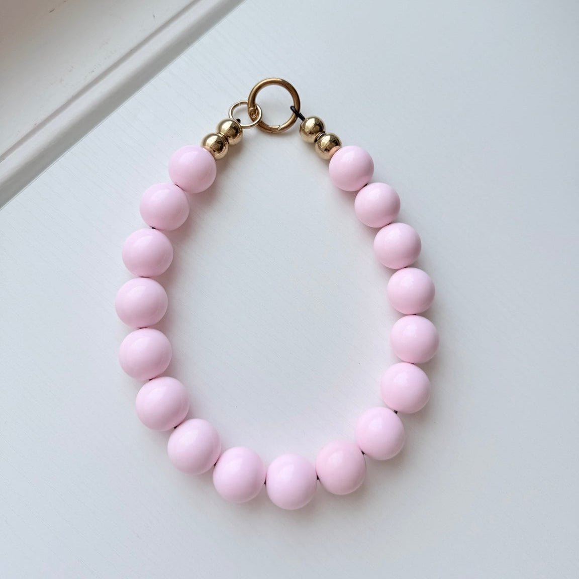 baby pink necklace - The Collar Loft