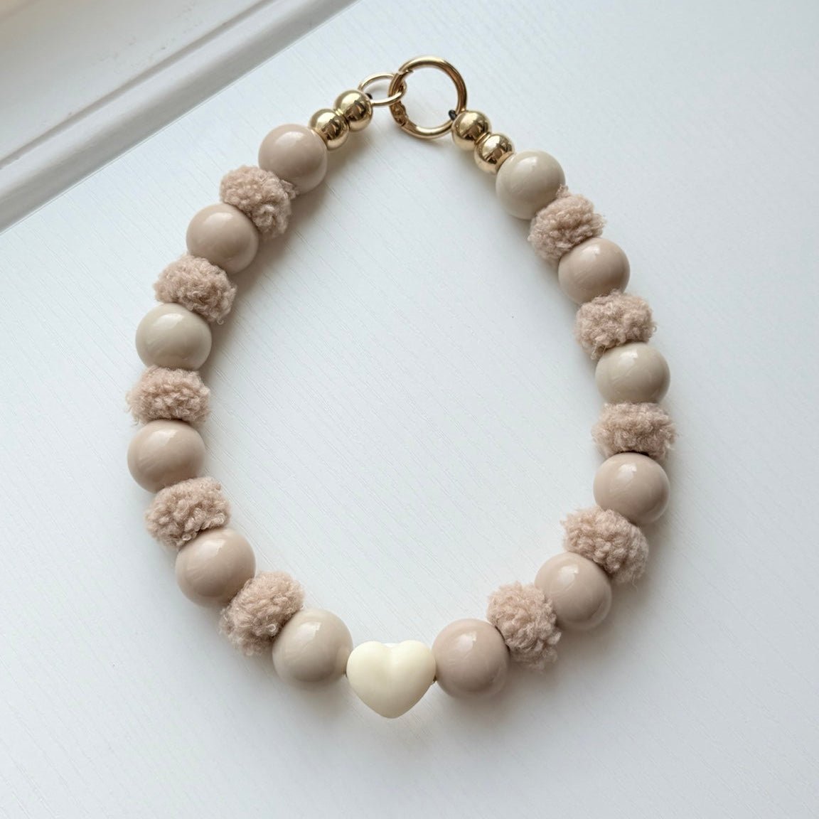 brown heart necklace - The Collar Loft