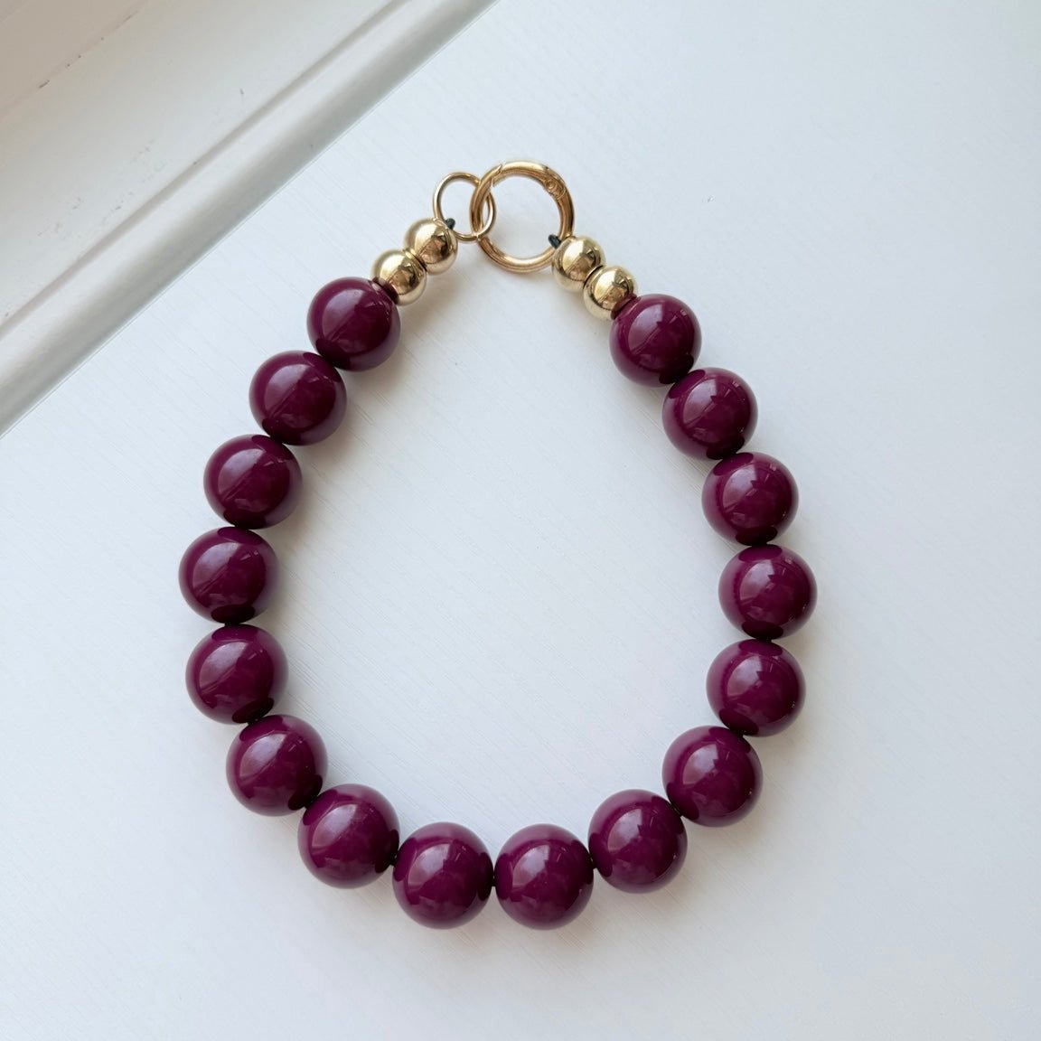 deep burgundy necklace - The Collar Loft