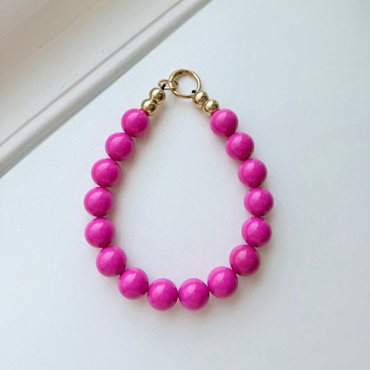 fuchsia necklace - The Collar Loft
