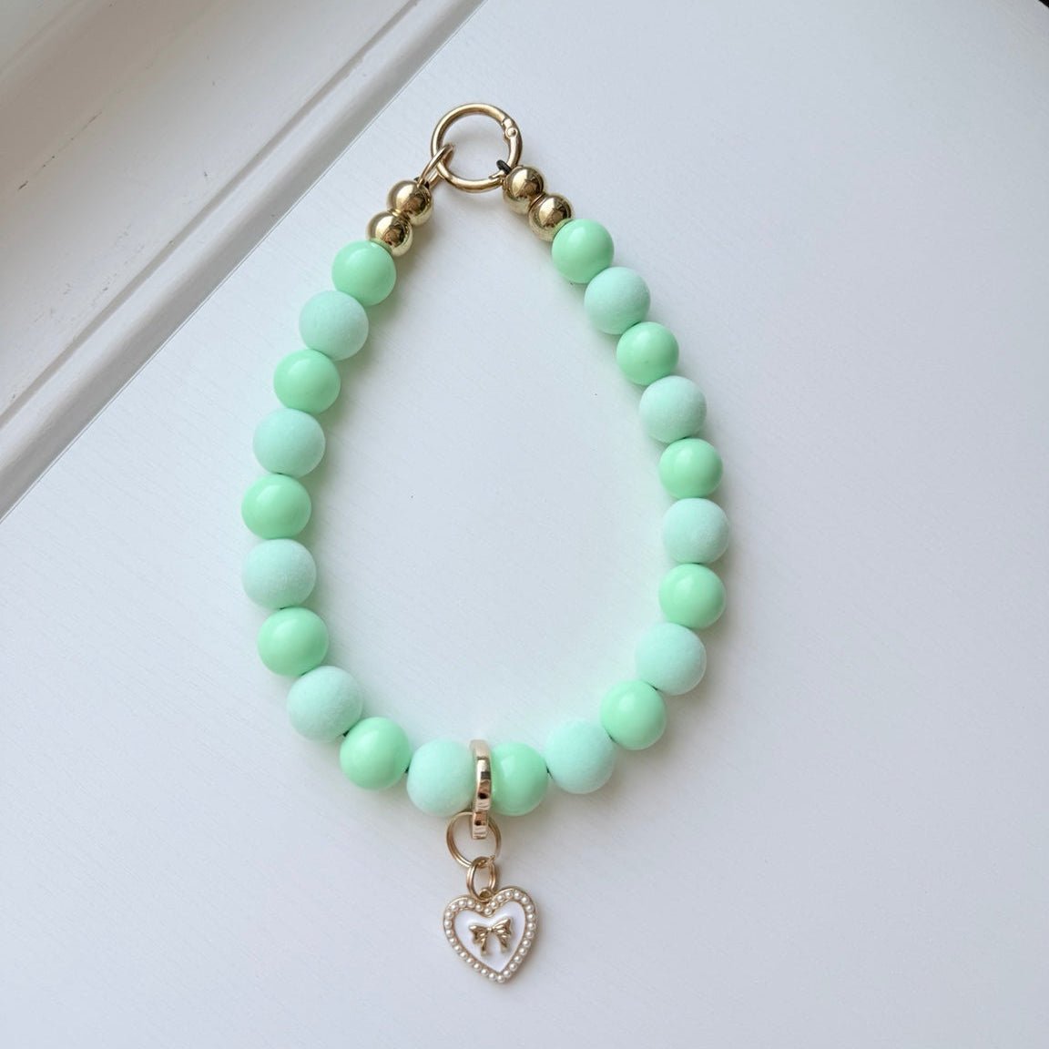 pastel mint necklace - The Collar Loft