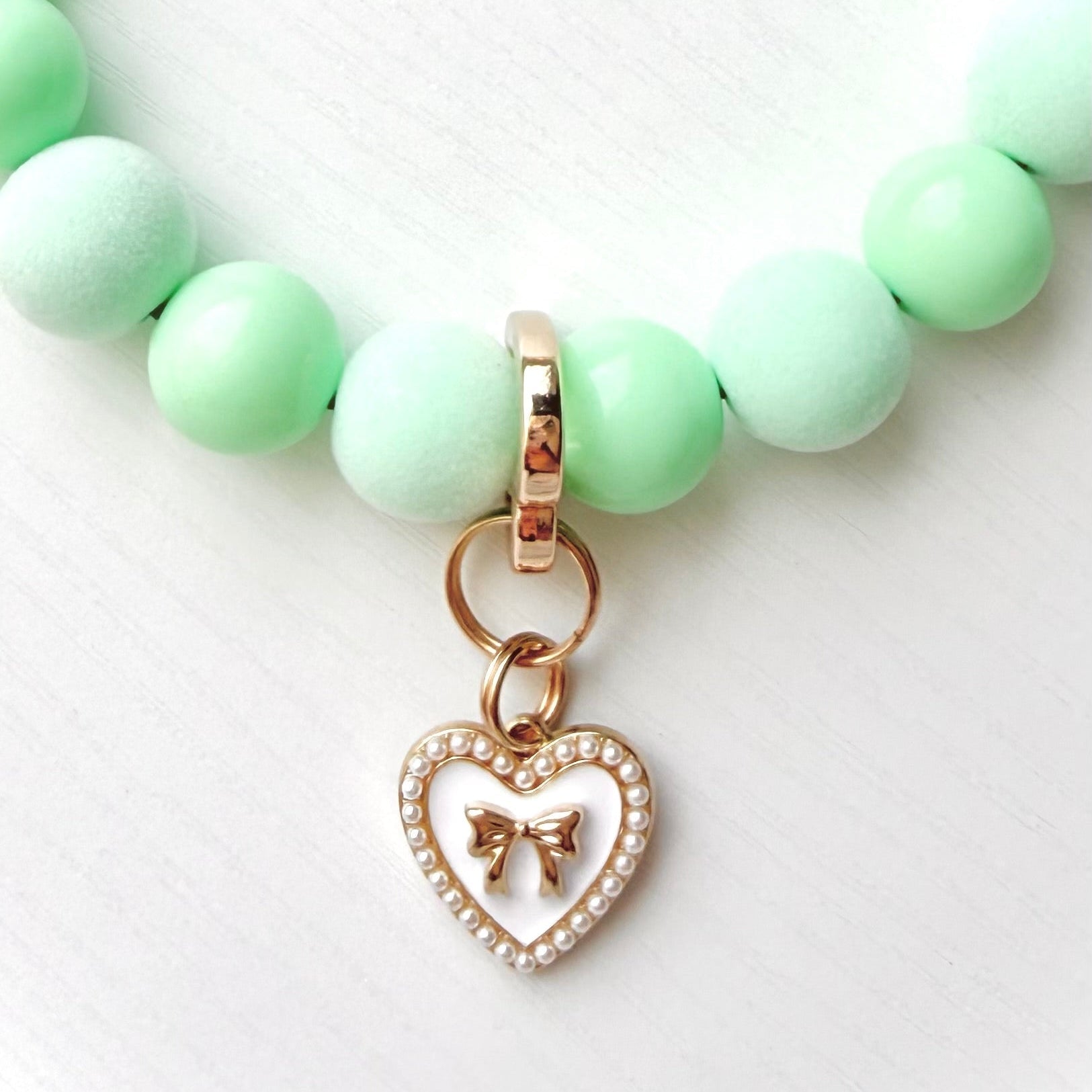 pastel mint necklace - The Collar Loft