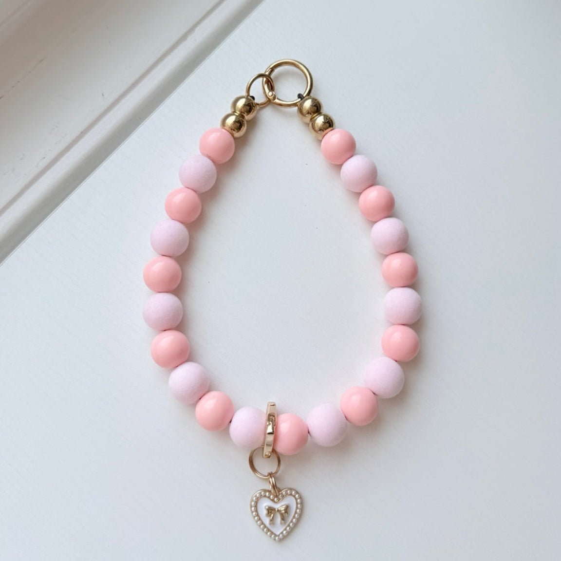 pastel pink necklace - The Collar Loft