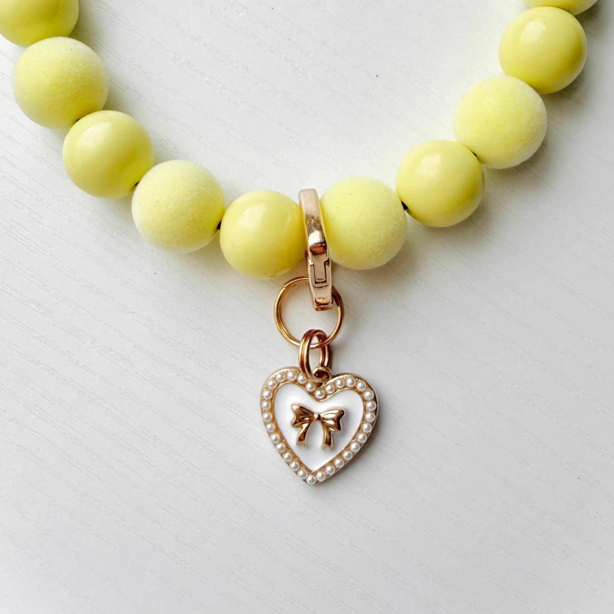pastel yellow necklace - The Collar Loft