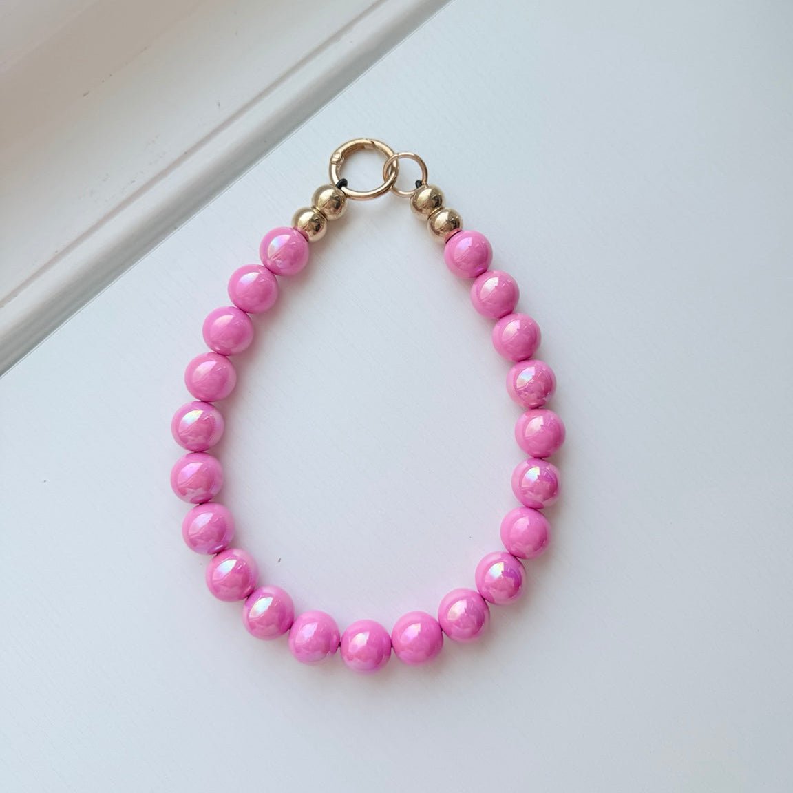 pink necklace - The Collar Loft