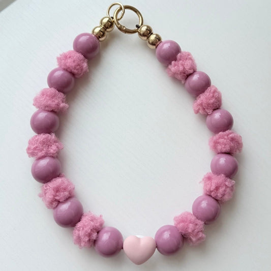 purple heart necklace - The Collar Loft
