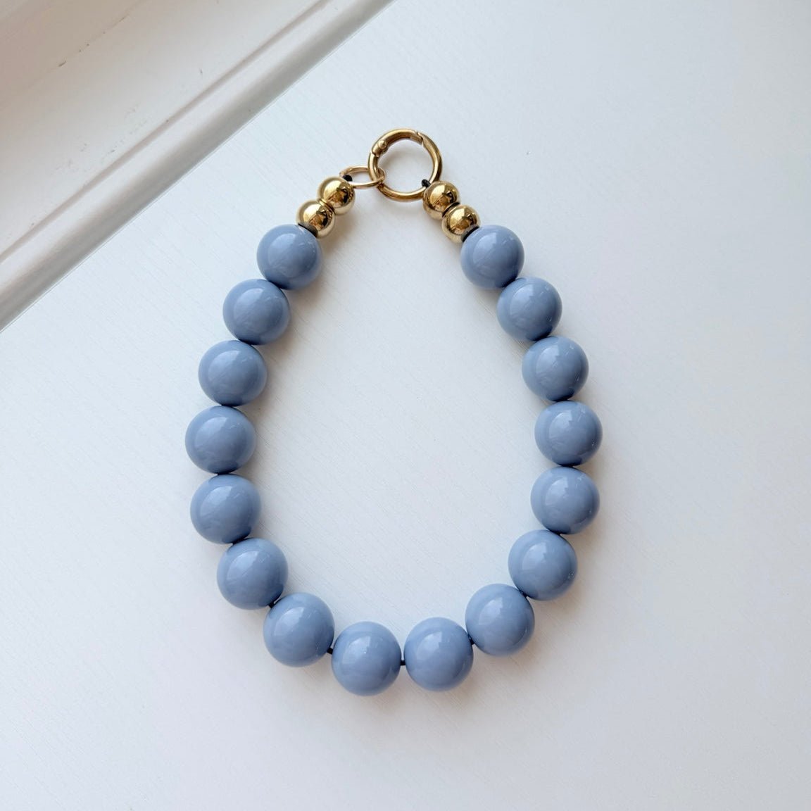 stone blue necklace - The Collar Loft
