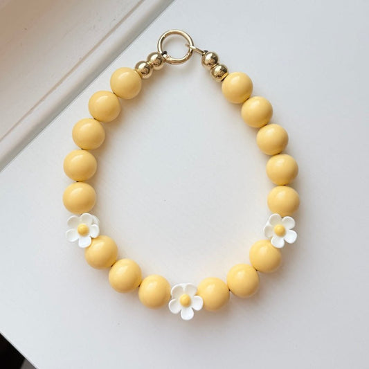 yellow daisy necklace - SOLD OUT - The Collar Loft